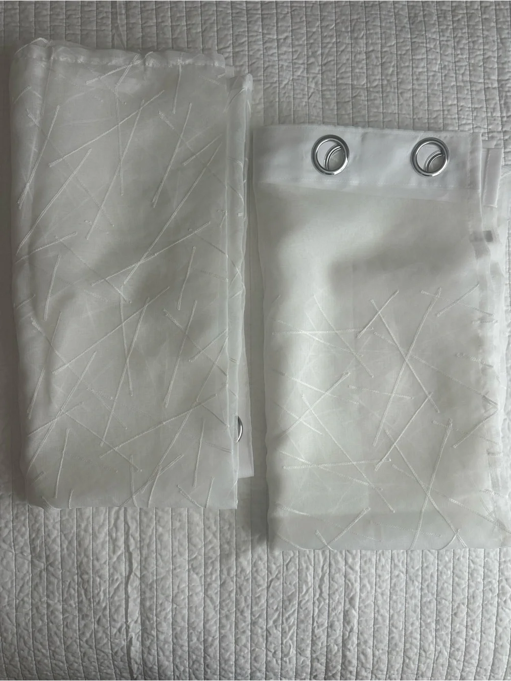 N/A sheer white